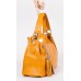 Женская сумка из натуральной кожи желтая
