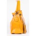 Женская сумка из натуральной кожи желтая
