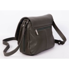 Женская кожаная сумочка зеленая